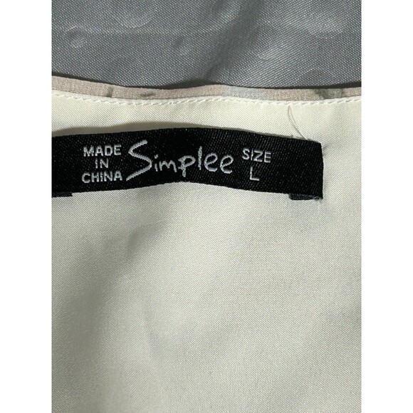 Simplee Midi Dress Feminine Floral Design Size Large Romantic Whimsical Fairy - Picture 7 of 9